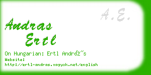 andras ertl business card